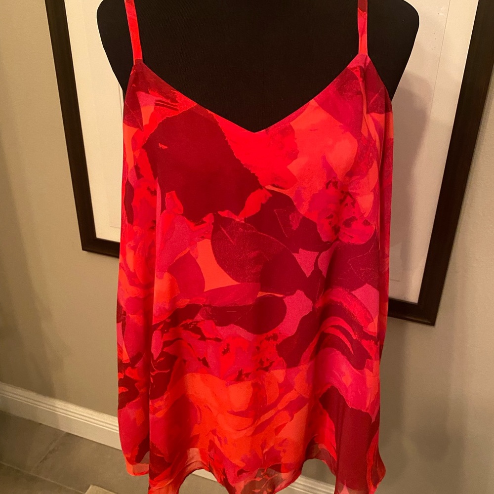 Torrid Red and Pink Sophie Tank